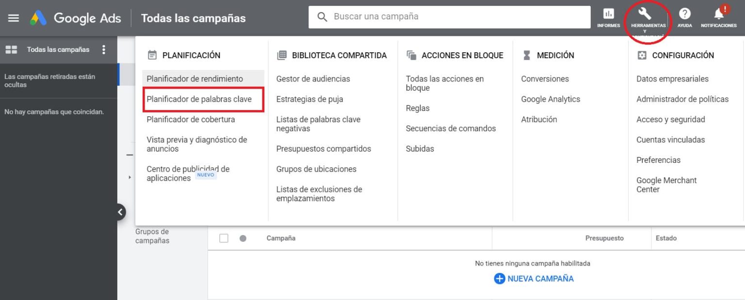 Planificador De Palabras Clave Google Ads Tutorial Paso A Paso